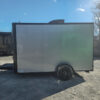 7' X 12' Silver Flat Front Custom Concession Trailer - Image 4