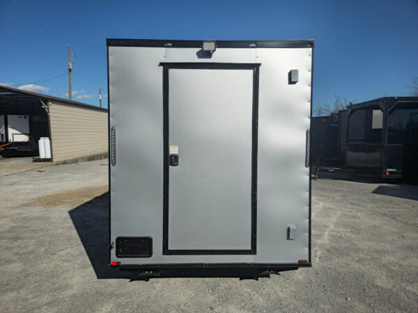 7' X 12' Silver Flat Front Custom Concession Trailer Food Event Catering - Image 7