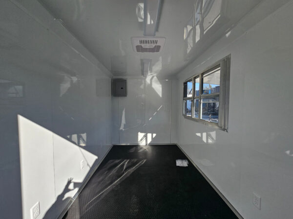7' X 12' Silver Flat Front Custom Concession Trailer Food Event Catering - Image 14