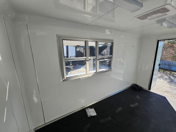 7' X 12' Silver Flat Front Custom Concession Trailer Food Event Catering - Image 17