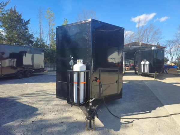 8.5' X 16' Black Concession Trailer Food Event Catering - Image 2