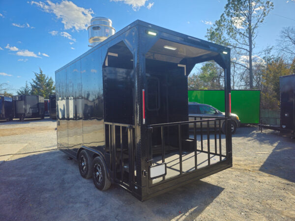8.5' X 16' Black Concession Trailer Food Event Catering - Image 9