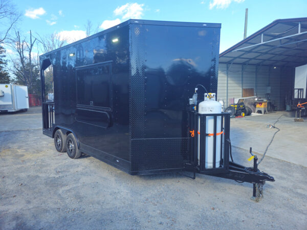 8.5' X 16' Black Concession Trailer Food Event Catering - Image 13