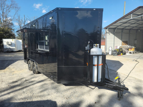 8.5' X 16' Black Concession Trailer Food Event Catering - Image 16