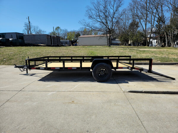 6'4" x 14 Utility Trailer Dovetail With Gate Powder Coated 3,500lb Axle - Image 18