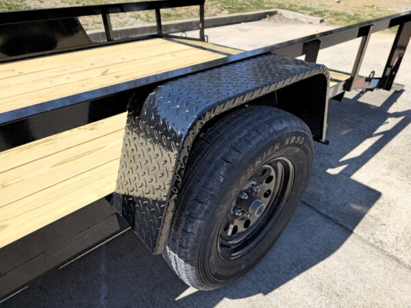 6'4" x 14 Utility Trailer Dovetail With Gate Powder Coated 3,500lb Axle - Image 16