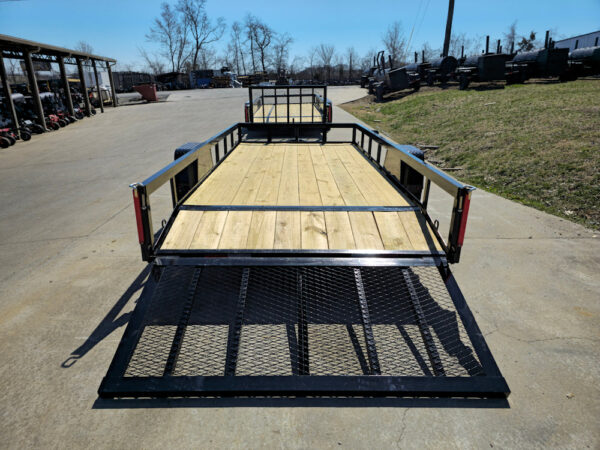 6'4" x 14 Utility Trailer Dovetail With Gate Powder Coated 3,500lb Axle - Image 15