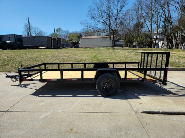 6'4" x 14 Utility Trailer Dovetail With Gate Powder Coated 3,500lb Axle - Image 10