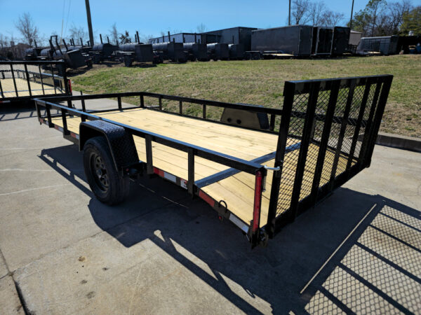 6'4" x 14 Utility Trailer Dovetail With Gate Powder Coated 3,500lb Axle - Image 11