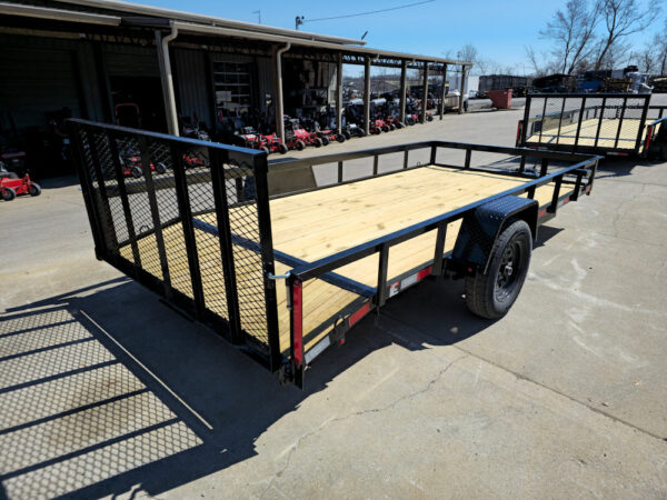 6'4" x 14 Utility Trailer Dovetail With Gate Powder Coated 3,500lb Axle - Image 13