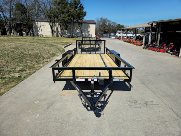 6'4" x 16 Utility Trailer Double Axle Dovetail With Gate Powder Coated (2) 3500lb Axles - Image 11