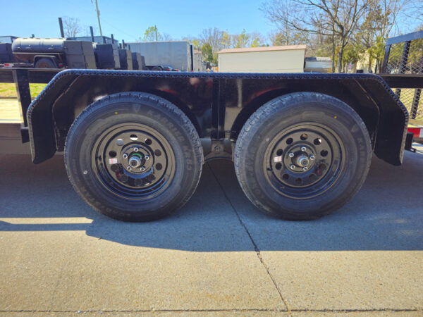 6'4" x 16 Utility Trailer Double Axle Dovetail With Gate Powder Coated (2) 3500lb Axles - Image 14