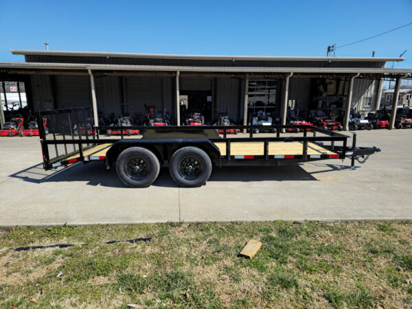 6'4" x 16 Utility Trailer Double Axle Dovetail With Gate Powder Coated (2) 3500lb Axles - Image 18