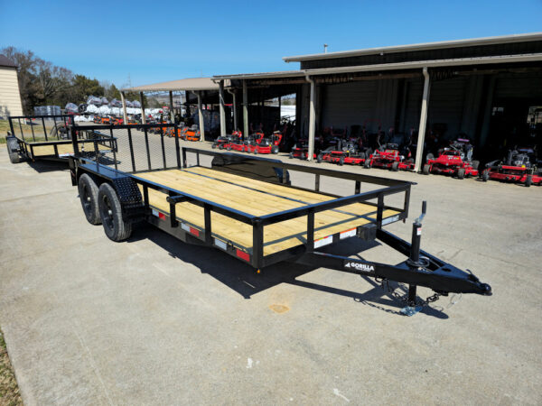 6'4" x 16 Utility Trailer Double Axle Dovetail With Gate Powder Coated (2) 3500lb Axles - Image 5