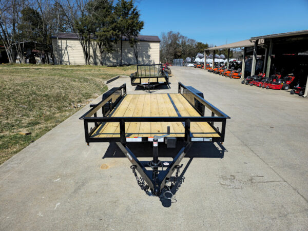 6'4" x 16 Utility Trailer Double Axle Dovetail With Gate Powder Coated (2) 3500lb Axles - Image 19