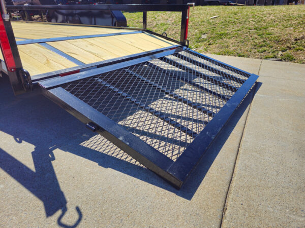 6'4" x 16 Utility Trailer Double Axle Dovetail With Gate Powder Coated (2) 3500lb Axles - Image 21