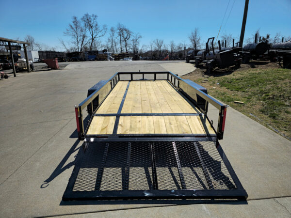 6'4" x 16 Utility Trailer Double Axle Dovetail With Gate Powder Coated (2) 3500lb Axles - Image 8