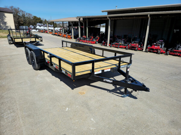 6'4" x 16 Utility Trailer Double Axle Dovetail With Gate Powder Coated (2) 3500lb Axles - Image 10