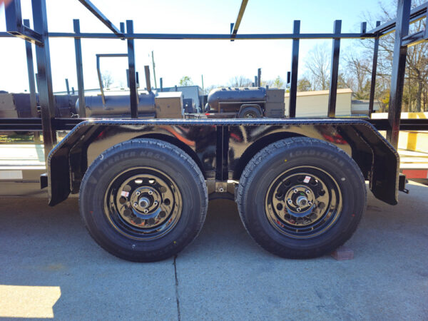 6.4x16 Straight Deck Tandem Utility Trailer 4.5ft Ladder Racks - Image 5