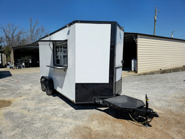 7' X 16' White Concession Trailer Food Event Catering - Image 17