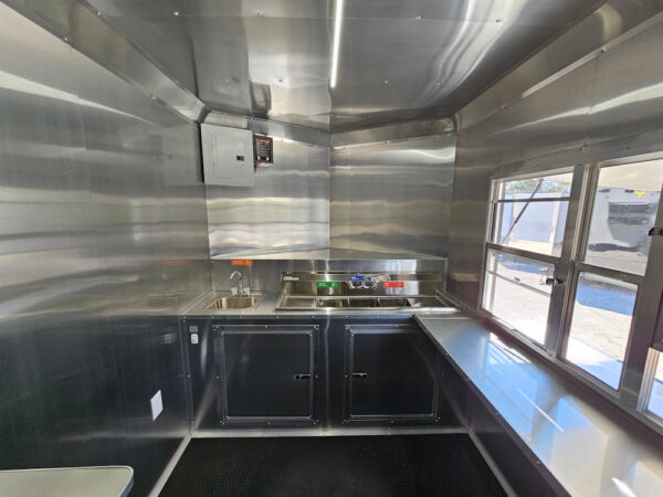 7' X 16' White Concession Trailer Food Event Catering - Image 22