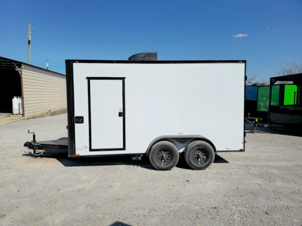 7' X 14' White W/ Blackout Concession Trailer Event Catering - Image 4