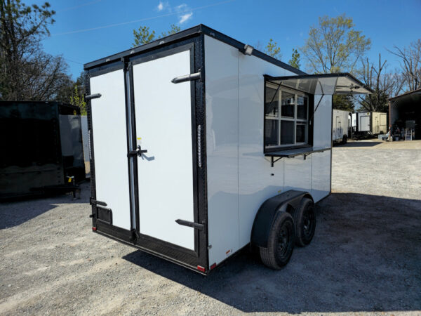 7' X 14' White W/ Blackout Concession Trailer Event Catering - Image 10