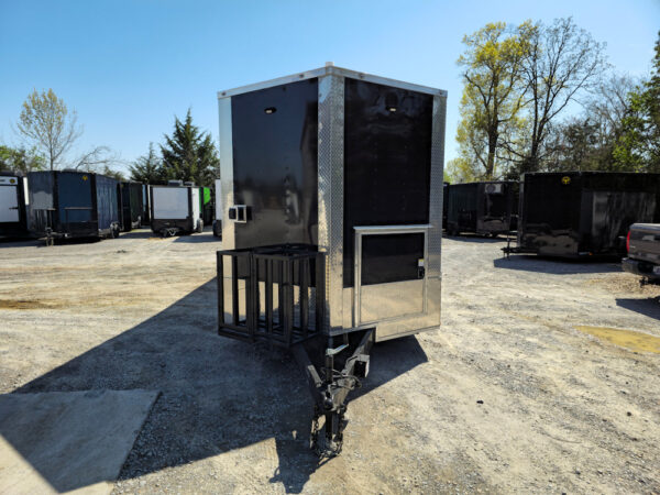 8.5 x 24 Black Concession Trailer Food Event Catering - Image 2