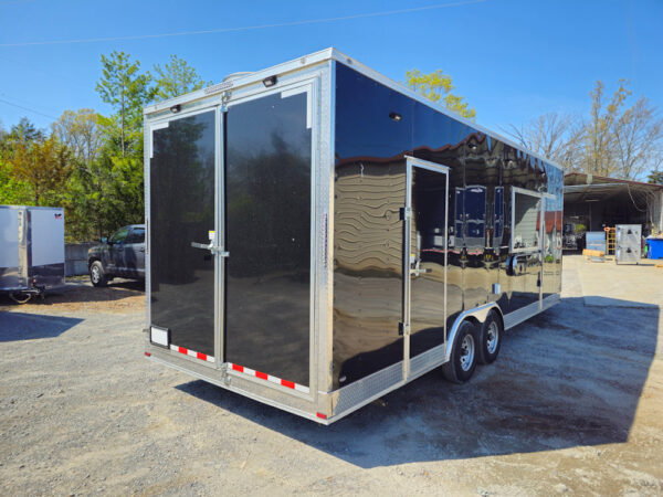 8.5 x 24 Black Concession Trailer Food Event Catering - Image 11