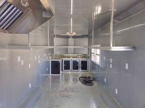 8.5 x 24 Black Concession Trailer Food Event Catering - Image 17