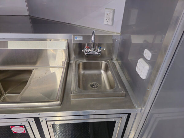 8.5 x 24 Black Concession Trailer Food Event Catering - Image 23