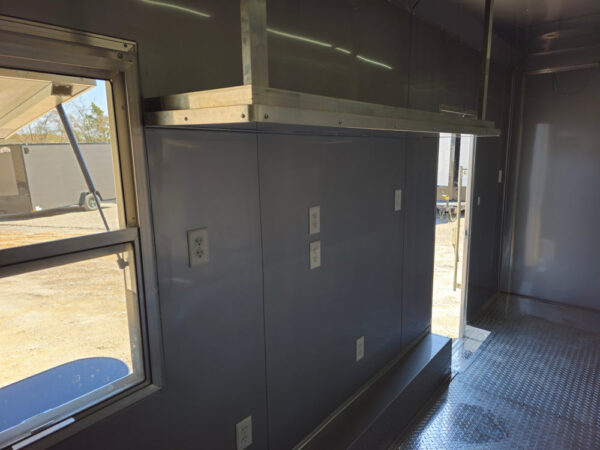 8.5 x 24 Black Concession Trailer Food Event Catering - Image 27