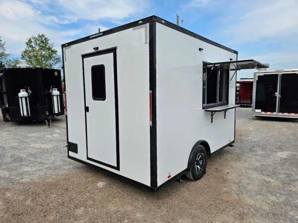 8.5' X 12' White Concession Trailer Drink and Beverage Catering - Image 16