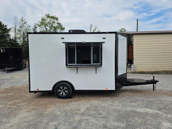 8.5' X 12' White Concession Trailer Drink and Beverage Catering - Image 17