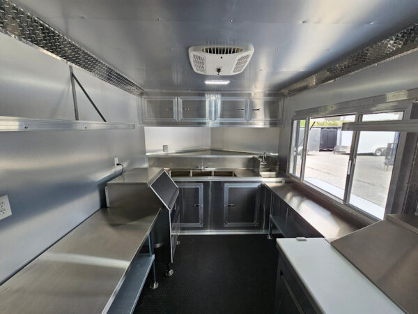 8.5' X 12' White Concession Trailer Drink and Beverage Catering - Image 20