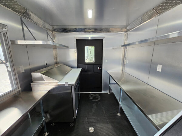 8.5' X 12' White Concession Trailer Drink and Beverage Catering - Image 25