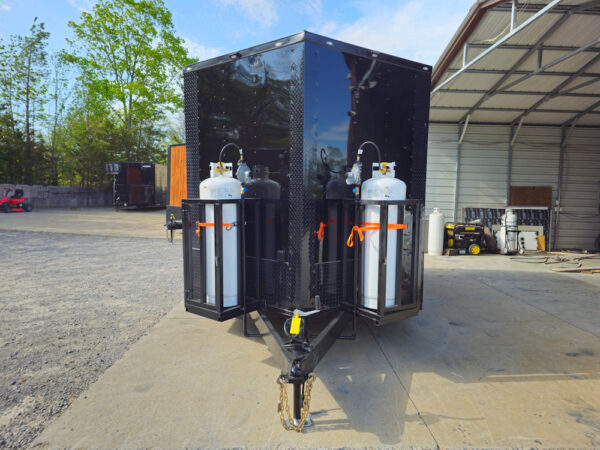 8.5' X 12' Black With Blackout Concession Trailer Food Event Outdoor Cooking - Image 2