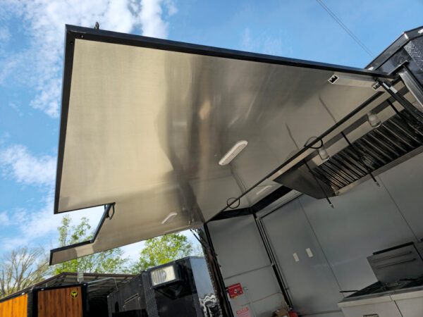 8.5' X 12' Black With Blackout Concession Trailer Food Event Outdoor Cooking - Image 22