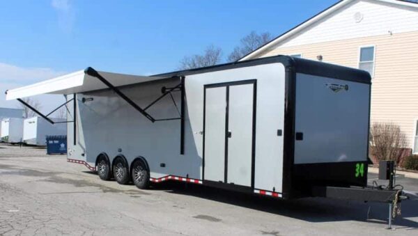 Enclosed Car Trailer Full Bathroom 2025 34′ Edge LOADED #8202