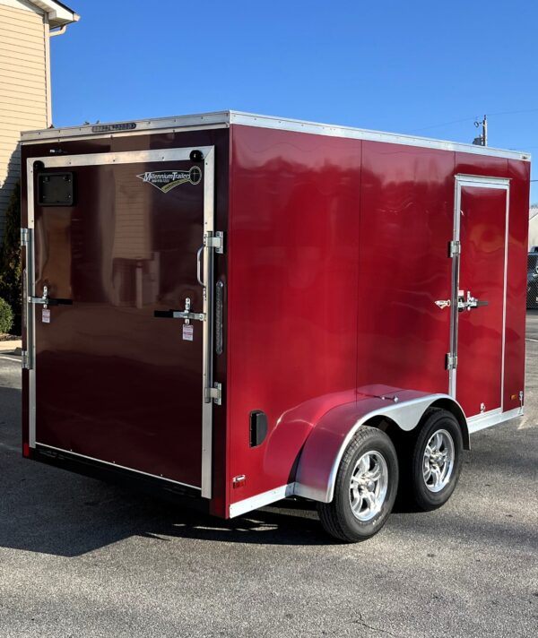 Pre-Owned Enclosed Cargo Trailer 2025 6′ X 12′ Installed Recessed E-Track, D-Rings & Coin Flooring #2770 - Image 5