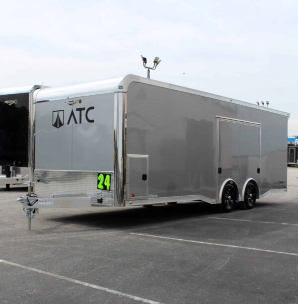 Enclosed ATC Car Trailer 2025 24′ Aluminum ROM 400  Large Escape Door Loaded with Options #4879 - Image 6