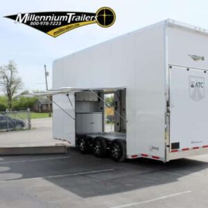 Enclosed ATC Car Trailer 2025 24′ Aluminum Stacker ROM 800 #4408