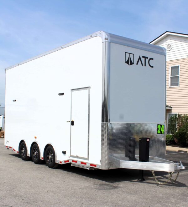 Enclosed ATC Car Trailer 2025 24′ Aluminum Stacker ROM 800 #4409 - Image 6