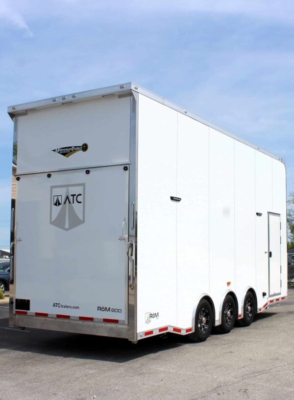 Enclosed ATC Car Trailer 2025 24′ Aluminum Stacker ROM 800 #4409 - Image 8