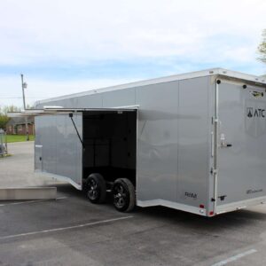 Enclosed ATC Car Trailer 2025 24′ Aluminum ROM 400  Large Escape Door Loaded with Options #4879
