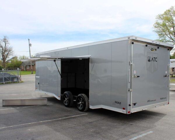Enclosed ATC Car Trailer 2025 24′ Aluminum ROM 400  Large Escape Door Loaded with Options #4879