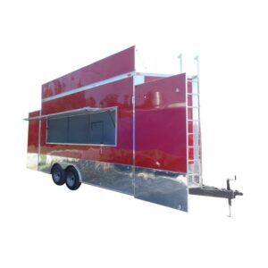 8.5' x 16' Concession Food Event Catering Trailer Red