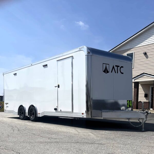 Enclosed ATC Car Trailer 2025 24′ Aluminum ROM 550 Finished Interior w/LifeTrac #4406 - Image 5