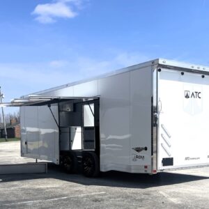 Enclosed ATC Car Trailer 2025 24′ Aluminum ROM 550 Finished Interior w/LifeTrac #4406