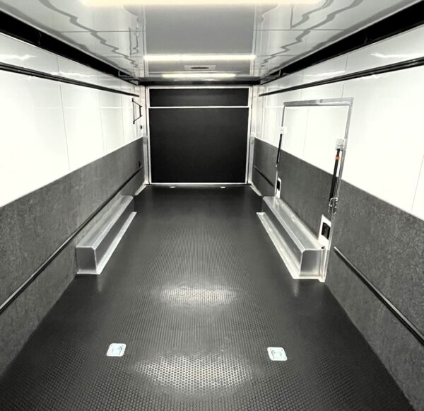 Enclosed ATC Car Trailer Loaded 2025 28′ Aluminum ROM 550 LifeTrac & Large Escape Door #4657 - Image 4